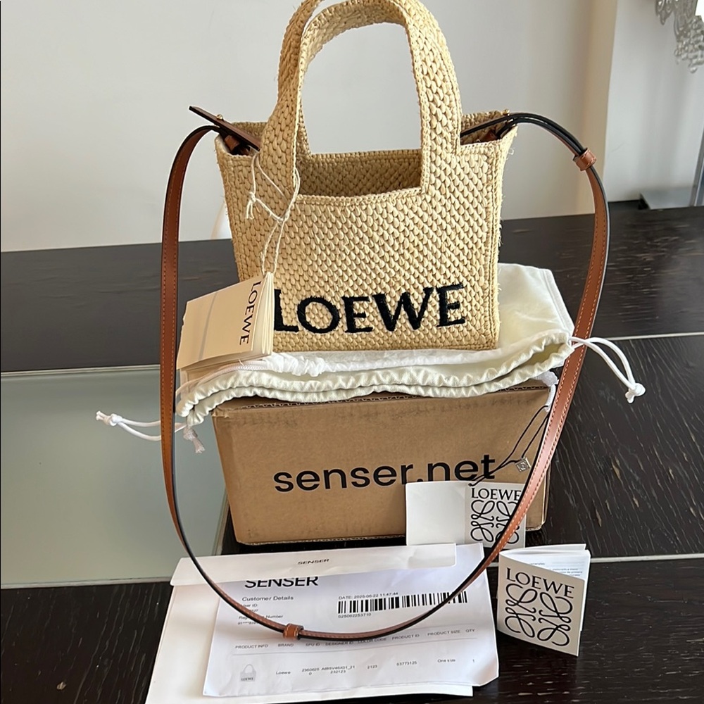 Loewe Tan Woven Women Bag